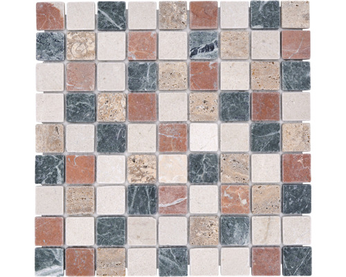 Mramorová mozaika z přírodního kamene Random 3,2x3,2cm-0