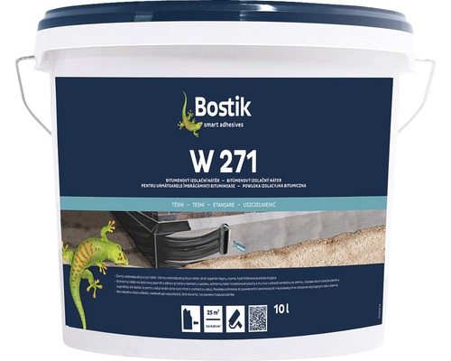 Bitumenový izolační nátěr Bostik W 271, 10 l