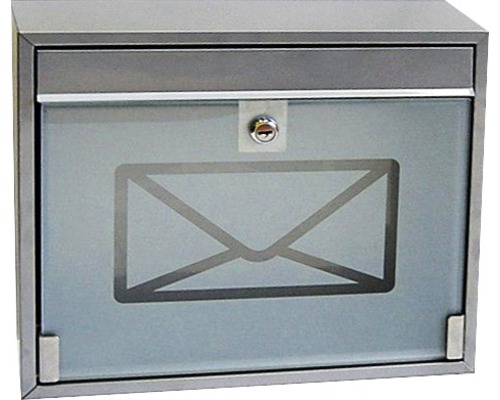 Poštovní schránka Kvido, šedá, sklo