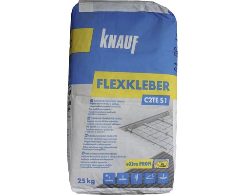 Flexibilní lepidlo na obklady a dlažbu KNAUF Flexkleber C2TE S1 mrazuvzdorné 25 kg-0