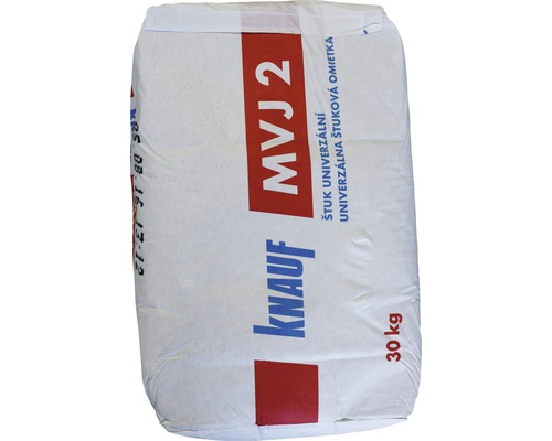 Štuková omítka KNAUF MVJ 2 vnitřní vápenocementová 30 kg bílá