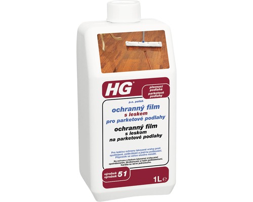 HG ochranný film s leskem pro parketové podlahy 1 litr