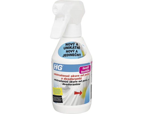 HG odstraňovač skvrn od potu a deodorantů