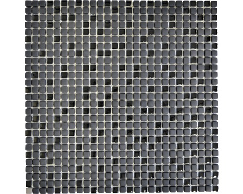 Skleněná mozaika CUBA 01B ČERNÁ 30,5x30,5 cm-0