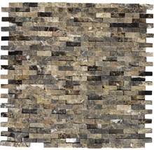 Mozaika z přírodního kamene XNC 3D76 MRAMOR SVĚTLE HNĚDÁ 30,5x30,5 cm-thumb-0