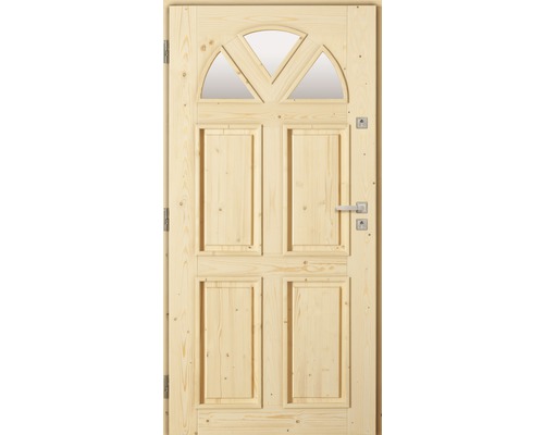 Vchodové dveře Safir dřevěné 80 L smrk-0