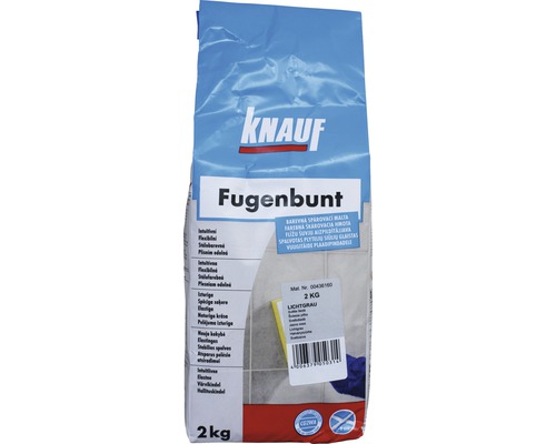 Spárovací hmota KNAUF Fugenbunt Lichtgrau, 2 kg, světle šedá