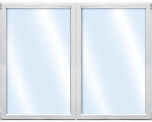 Plastové okno dvoukřídlé ARON Basic bílé 1000 x 1000 mm-0