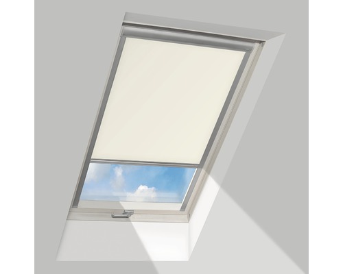 Roleta na střešní okno, zatemňovací ARF 053 66X118cm, světle béžová-0