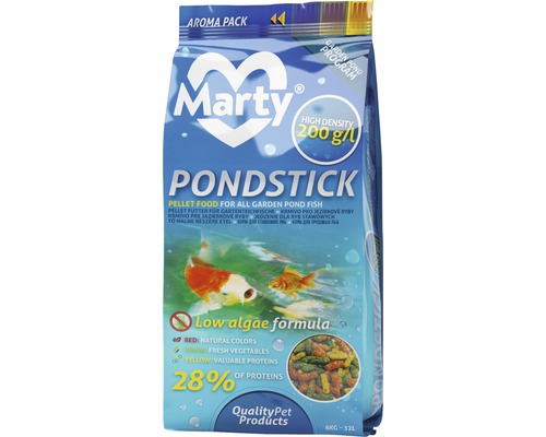Krmivo pro jezírkové ryby MARTY Pondstick 6 kg