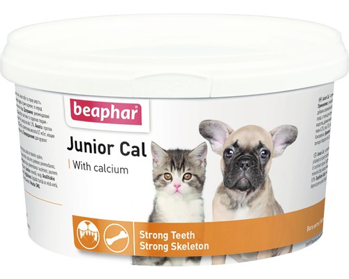 Doplněk stravy pro psy a kočky BEAPHAR Junior Cal 200g