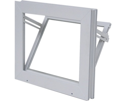 Sklopné sklepní okno plast bílé 1000x500 mm s jednovrstvým sklem-0