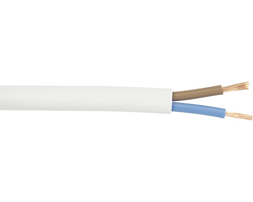 SIlový kabel H05VV-F (CYSY) 2x1,5, bílá, 20m