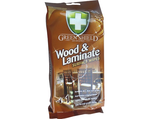 Green Shield čistící ubrousky na dřevo a lamináty