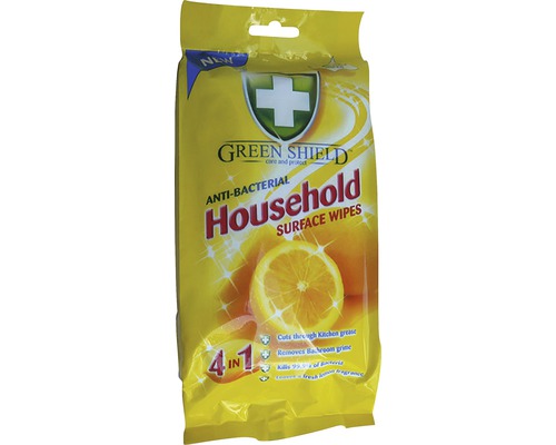 Green Shield antibakteriální čistící ubrousky pro domácnost