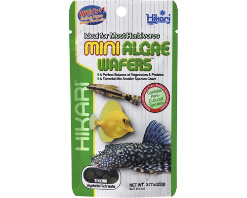 Krmivo pro ryby HIKARI Tropical Mini Algae Wafers 22 g