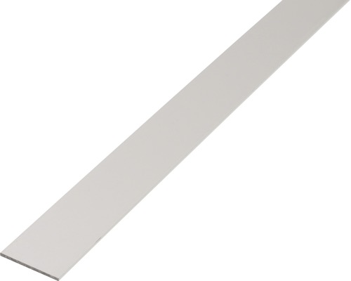 Alu plochá tyč, stříbrný elox, 15x2mm, 2,6m-0