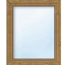 Plastové okno jednokřídlé ARON Basic bílé/zlatý dub 1150 x 1300 mm DIN pravé-thumb-0