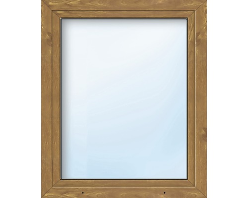 Plastové okno jednokřídlé ARON Basic bílé/zlatý dub 850 x 1150 mm DIN pravé-0