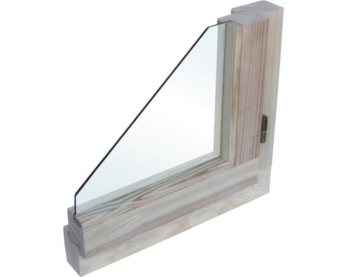 Dřevěné okno O1A jednoduché 60 x 60 cm pravé, borovice