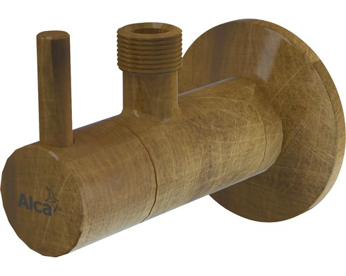 Rohový ventil Alcadrain s filtrem 1/2", bronz-antic ARV001-ANTIC-0