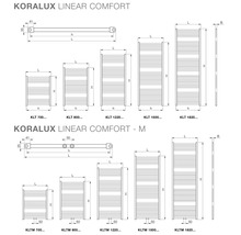 Koupelnový radiátor Korado KORALUX LINEAR COMFORT M KLT 1500x450 mm-thumb-2