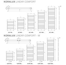 Koupelnový radiátor Korado KORALUX LINEAR COMFORT M KLT 1500x450 mm-thumb-3