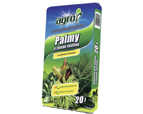 Substrát pro palmy a zelené rostliny AGRO 20 l