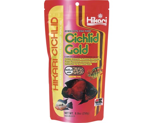 Krmivo pro cichlidy HIKARI Cichlid Gold medium 250g