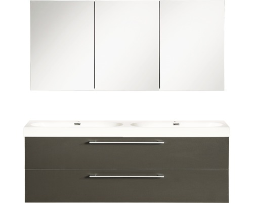 Souprava koupelnového nábytku Somero antracit 120x54 cm vč. zrcadlové skříňky-0