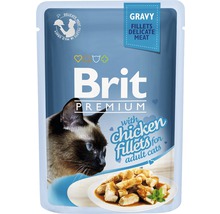Kapsička pro kočky Brit Premium chicken filets in gravy 85 g-thumb-0