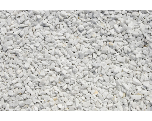 Kamenná drť Flairstone mramorová kararská 9–12 mm bílá balení 25 kg