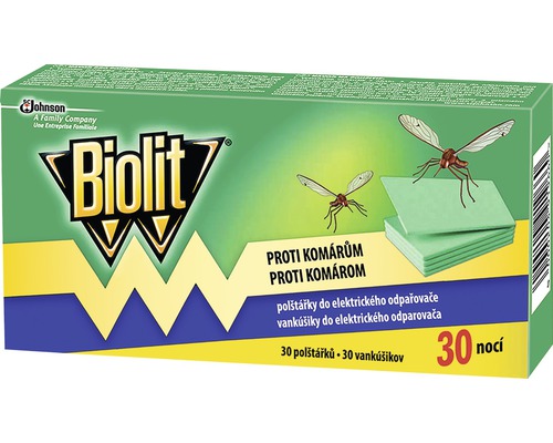 Polštářky BIOLIT proti komárům do elektrického odpařovače 30 ks