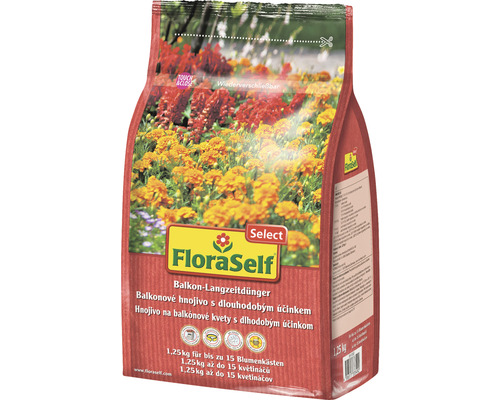 Dlouhodobé hnojivo pro balkonové rostliny FloraSelf Select 1,25 kg