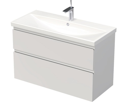 Koupelnová skříňka s umyvadlem Intedoor Landau Elite 100 cm bílá