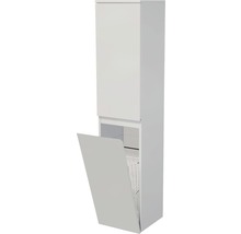 Závěsná koupelnová skříňka Intedoor Landau bílá 35 cm pravá s košem-thumb-1