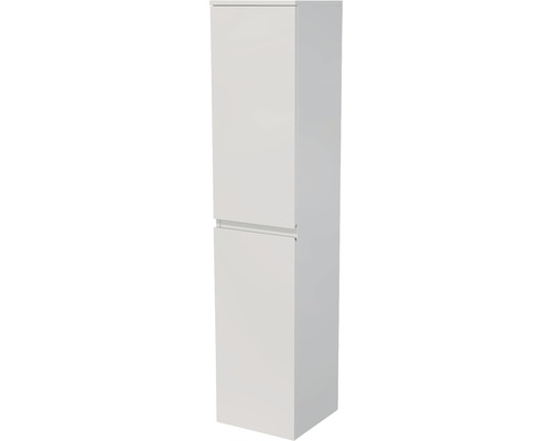Závěsná koupelnová skříňka Intedoor Landau bílá 35 cm pravá s košem-0