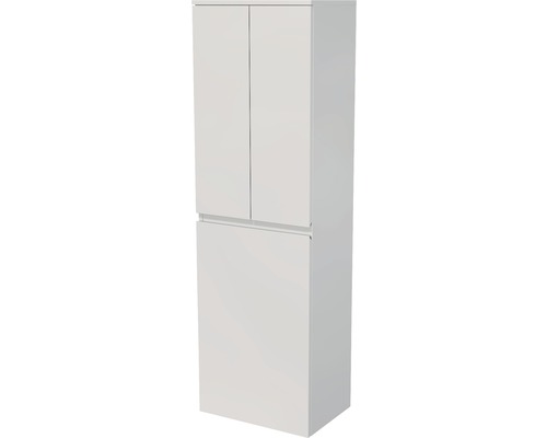 Závěsná koupelnová skříňka Intedoor Landau bílá 50 cm vysoká s košem