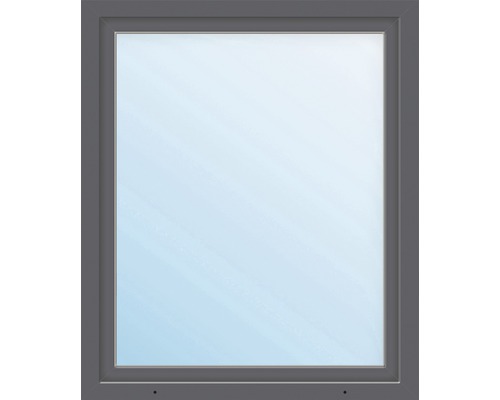 Plastové okno jednokřídlé ESG ARON Basic bílé/antracit 1050 x 1700 mm DIN levé-0