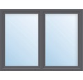 Balkónové dveře plastové dvoukřídlé ARON Basic bílé/antracit 1250 x 2050 mm
