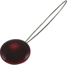 Spona dekorativní Pearls červená kov 2 ks-thumb-0