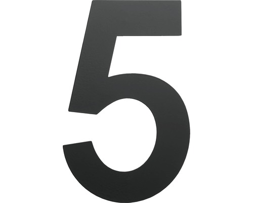Domovní číslo "5" černé, 15 cm