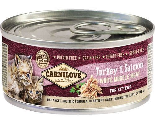 Konzerva pro kočky Carnilove Turkey & Salmon for Kitten 100 g