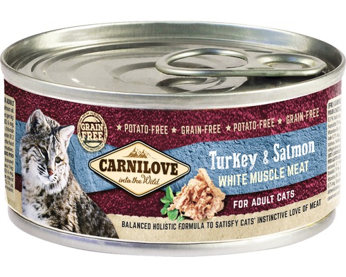 Konzerva pro kočky Carnilove Turkey & Salmon for Cats 100 g