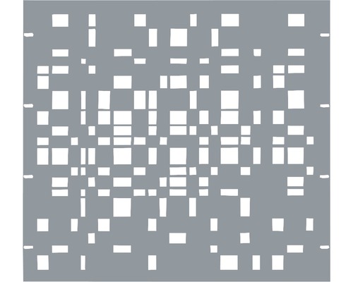 Kovový plot GABIO geometrie úzký 90 x 90 cm světle šedý