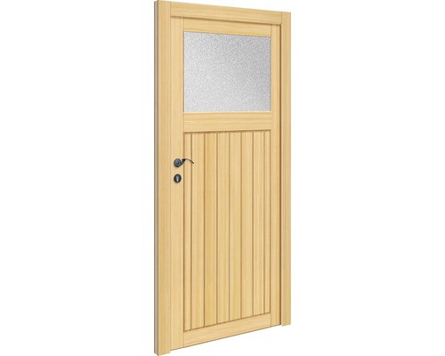 Vchodové dveře dřevěné vedlejší 98 L smrk