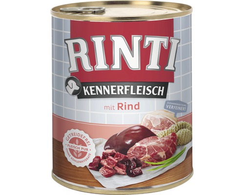 Konzerva pro psy RINTI hovězí čisté maso 800 g