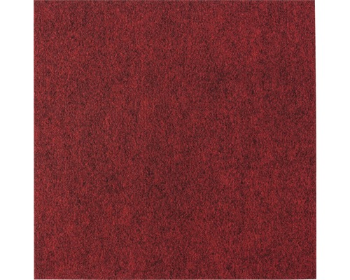 Kobercová dlaždice, samolepící, červená 40x40cm-0