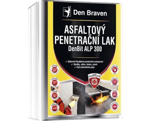 Asfaltový penetrační lak DEN BRAVEN DenBit ALP 300 balení 9 kg