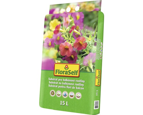 Substrát pro balkonové rostliny FloraSelf 15 l